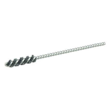 Weiler 1/4" Power Tube Brush, .004" Wire Fill, 1" Brush Length 21081